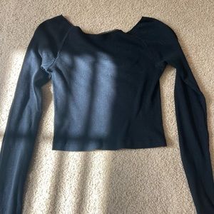 super cute black long sleeve top from brandy Melville